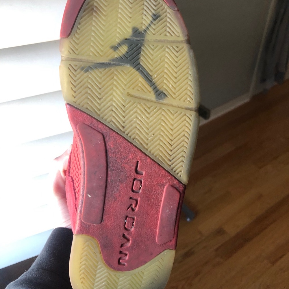 Jordan 5 Red Suede Size 11 - Picture 5 of 10